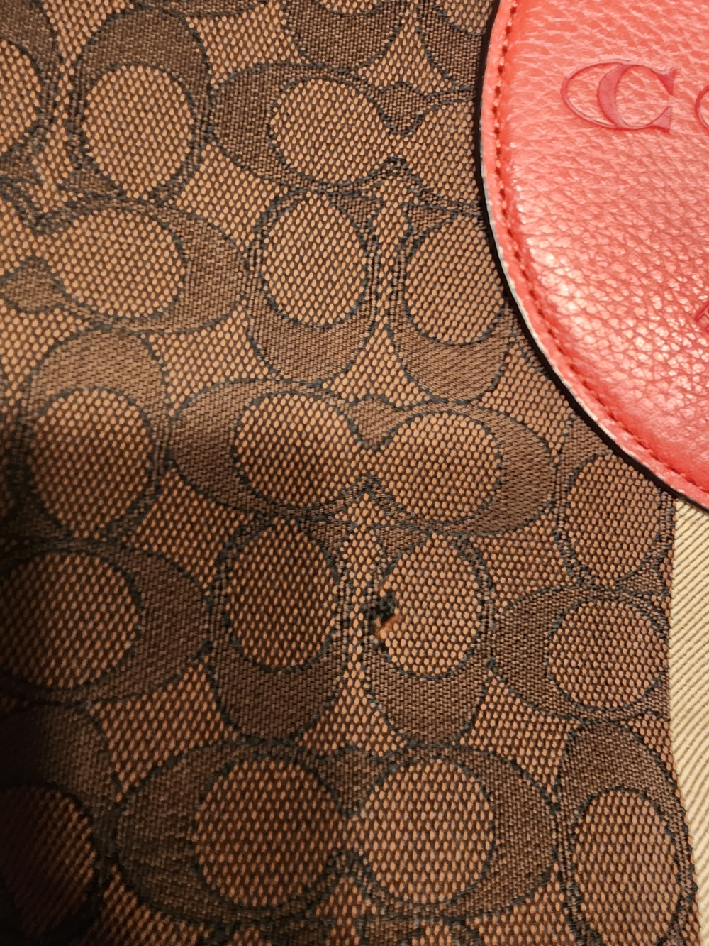 the Coach Dempsey Tote 40 in Signature Jacquard with Stripe and Coach Patch - Picture 3 of 16